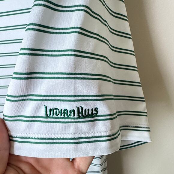 RLX Ralph Lauren‎ Men's Classic Fit Performance Polo Shirt XL Green Striped Golf - Picture 7 of 9